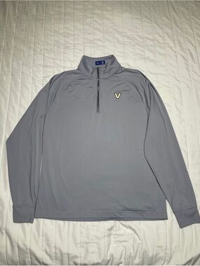 Men's Gray Quarter-Zip Performance Pullover
